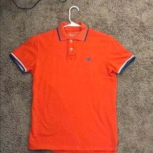 American Eagle Outfitters Orange Polo XS